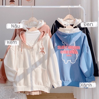 Áo khoác nỉ ngoai PE cánh dơi tay phồng có mũ siêu sang chảnh cá tính 2022 KB FASHION