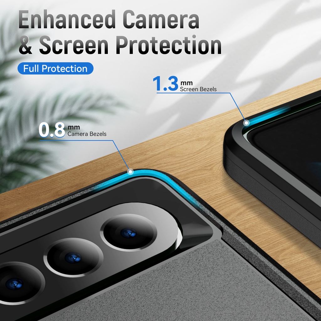 Ốp Giáp Chống Sốc Cho Samsung Galaxy Z Fold 4 Hybrid Rugged PC + TPU Silicon Chống Sốc Bao Z Fold 3 5G Vỏ Điện Thoại