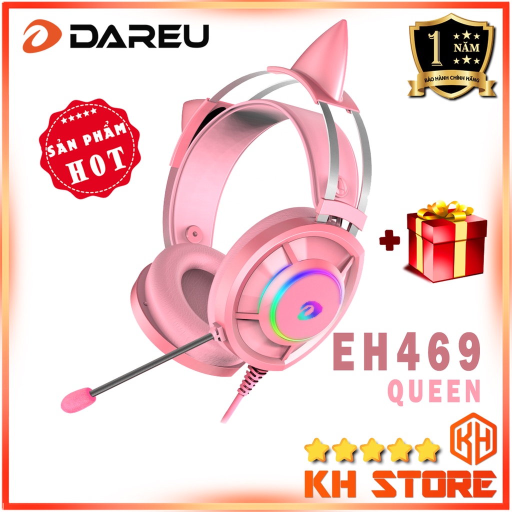 Tai nghe Gaming, chơi game có dây DAREU EH469 QUE…