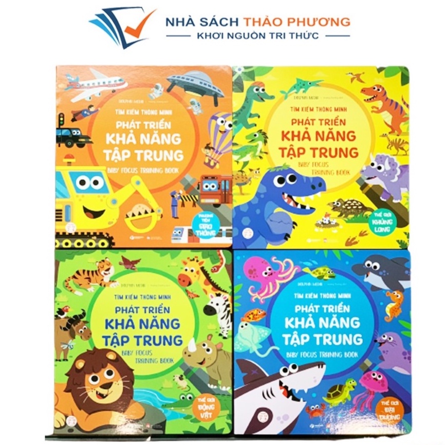 Sách - Tìm Kiếm Thông Minh Phát Triển Khả Năng Tập Trung (Bộ 4 quyển, lẻ tùy chọn dành cho trẻ 2-6 tuổi)