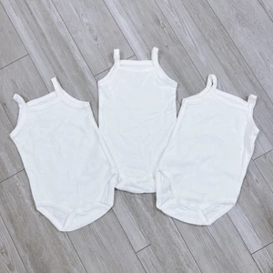 Bodysuit/ áo 2 dây liền thân chất liệu thông hơi cho bé gái