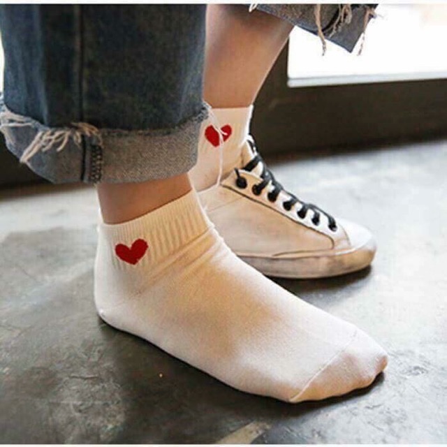 Set 10 đôi tất hình tim siêu đẹp