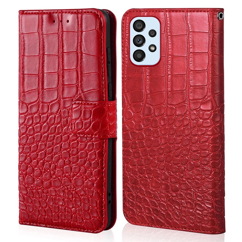 Ốp Lưng Da Nắp Gập Màu Trơn Cho Samsung Galaxy A13 A23 A33 A53 A73 5G 4G