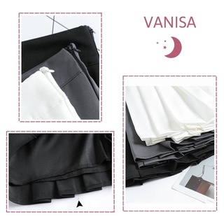 Chân váy xếp ly tennis xòe ngắn xám đen trắng tenis có quần trong bigsize VANISA CV019