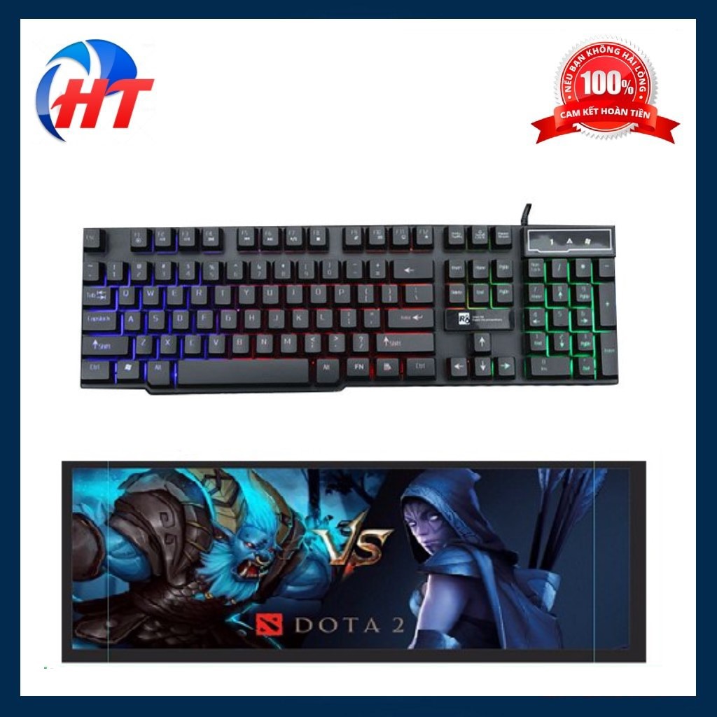 Bàn Phím Game R8 1822 Led + Miếng Lót Bàn Phím Chuột Game 2 ly | Shopee ...