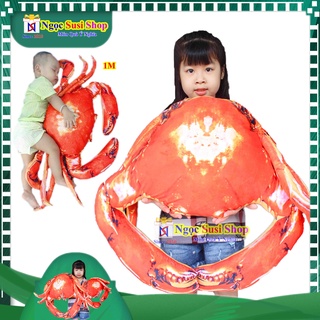 [MUA SẼ CÓ QUÀ] GẤU BÔNG CON CUA ĐỎ KHỔNG LỒ LÔNG NHUNG MỊN RẤT ĐẸP NHƯ THẬT [ NHƯ ẢNH]
