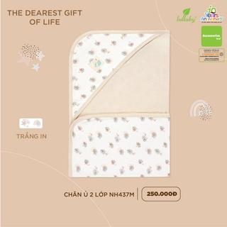 Chăn Ủ Cotton Có Mũ Lullaby NH437M 2 Lớp Xinh Xắn Cho Bé
