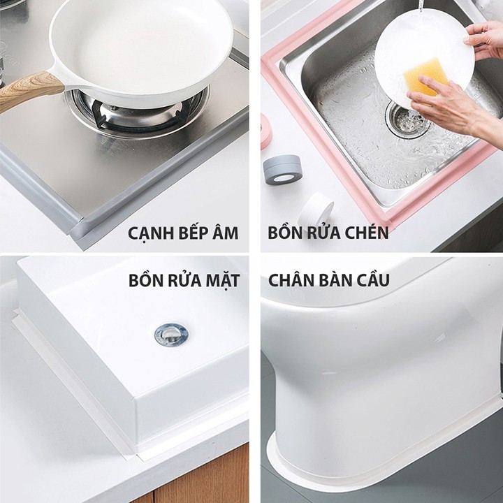 Băng dính chống thấm ❤️FREESHIP❤️ combo 2 cuộn băng keo chống thấm dầu mỡ bản rộng 38mm dài 3.2 mét