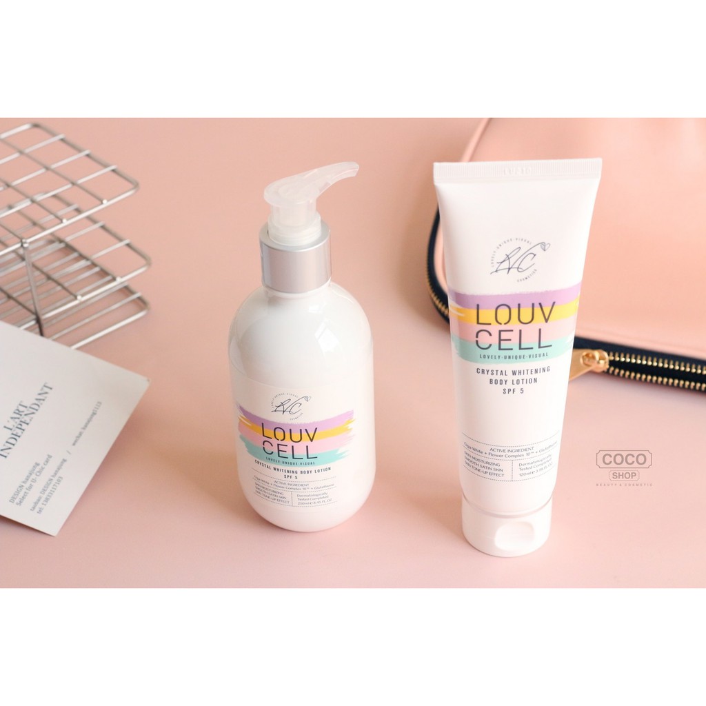 Sữa Dưỡng Thể Louv Cell Crystal Whitening Body Lotion 250ml