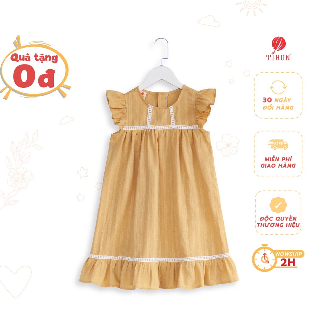 Váy trẻ em TIHON chất liệu thoáng mát phong cách Hàn Quốc VT0750189
