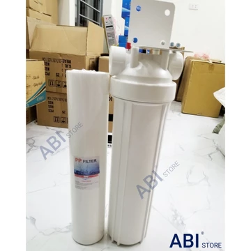 Cốc lọc béo thô 20 inch ren 34, Bộ cốc lọc nước đầu nguồn, giá treo, lõi lọc béo, tay vặn cốc