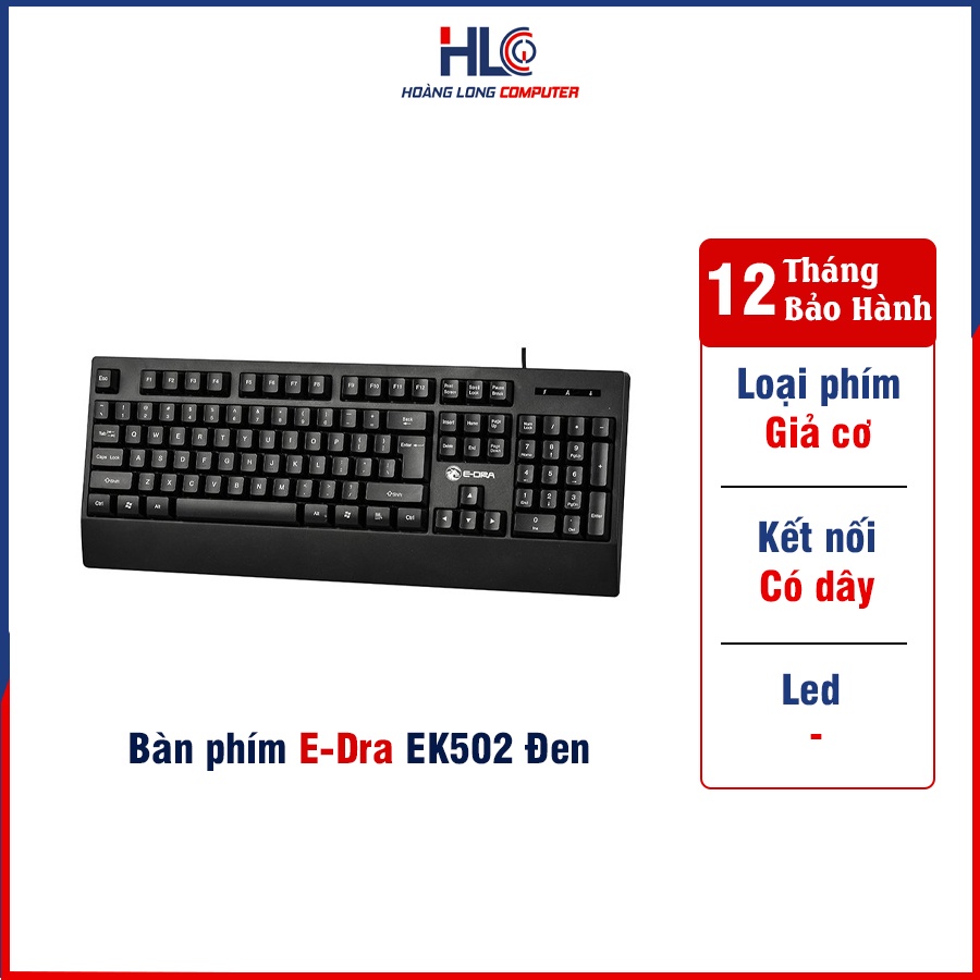 Bàn Phím Giả Cơ Có Dây Cho Game Và Văn Phòng E-Dra EK502 Đen Chính Hãng ...