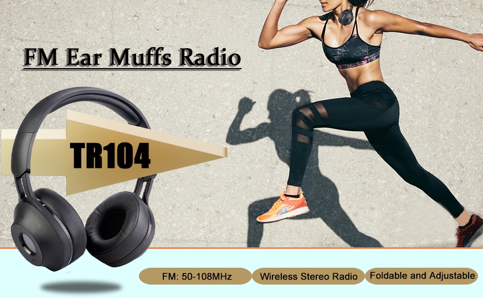Mô tả Tai nghe radio FM kỹ thuật số Retekess TR104 bảo vệ thính giác có đầu vào AUX - 1