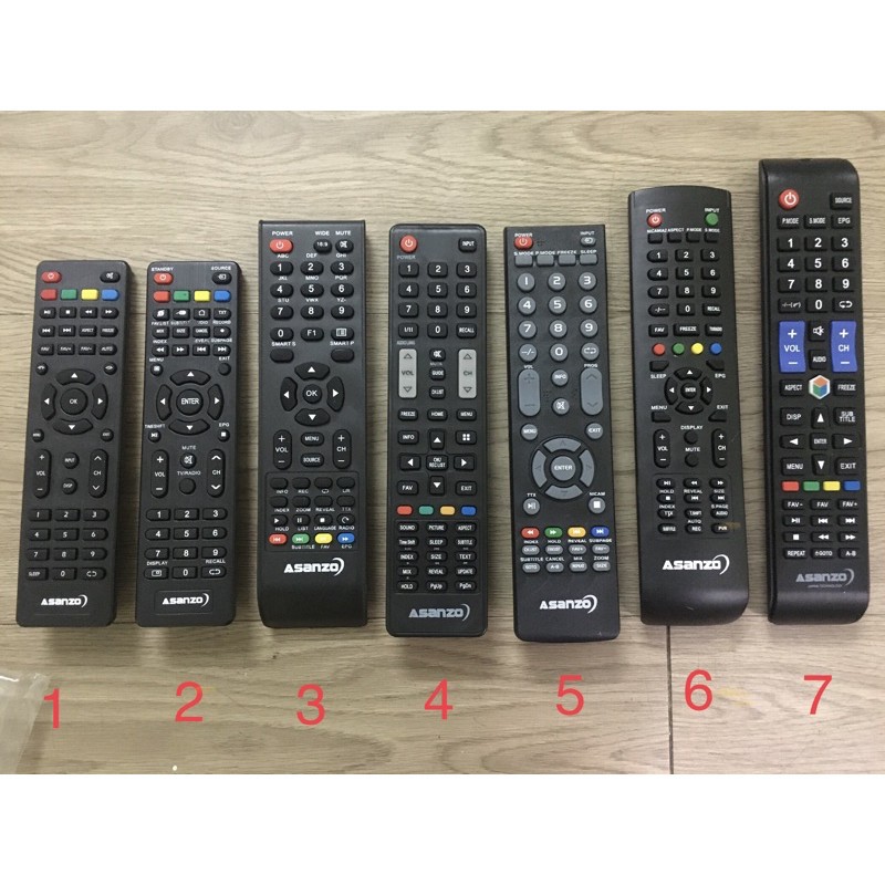 Remote điều khiển Tivi Asanzo các loại (Giống mẫu mới dùng được ...
