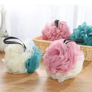 Bông tắm tròn tạo bọt chất liệu mềm mại thay thế bàn chải cọ lưng giúp tẩy tế bào chết body Bông tắm kỳ lưng tiện ích