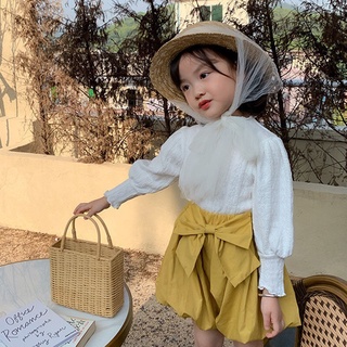 [sẵn] Áo thu đông tay bồng cổ bèo cực xinh cho bé yêu A002