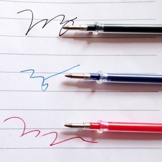 10Pcs 0.38mm 0.5mm Gel Ink Ballpoint Pen Refill Black Blue Red Stationery Supply