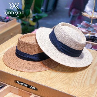 Mũ cói cao cấp đi biển rộng vành tự nhiên Panama Gaucho đóng gói hộp to không bị hỏng form nón Xinh Xinh Accessories