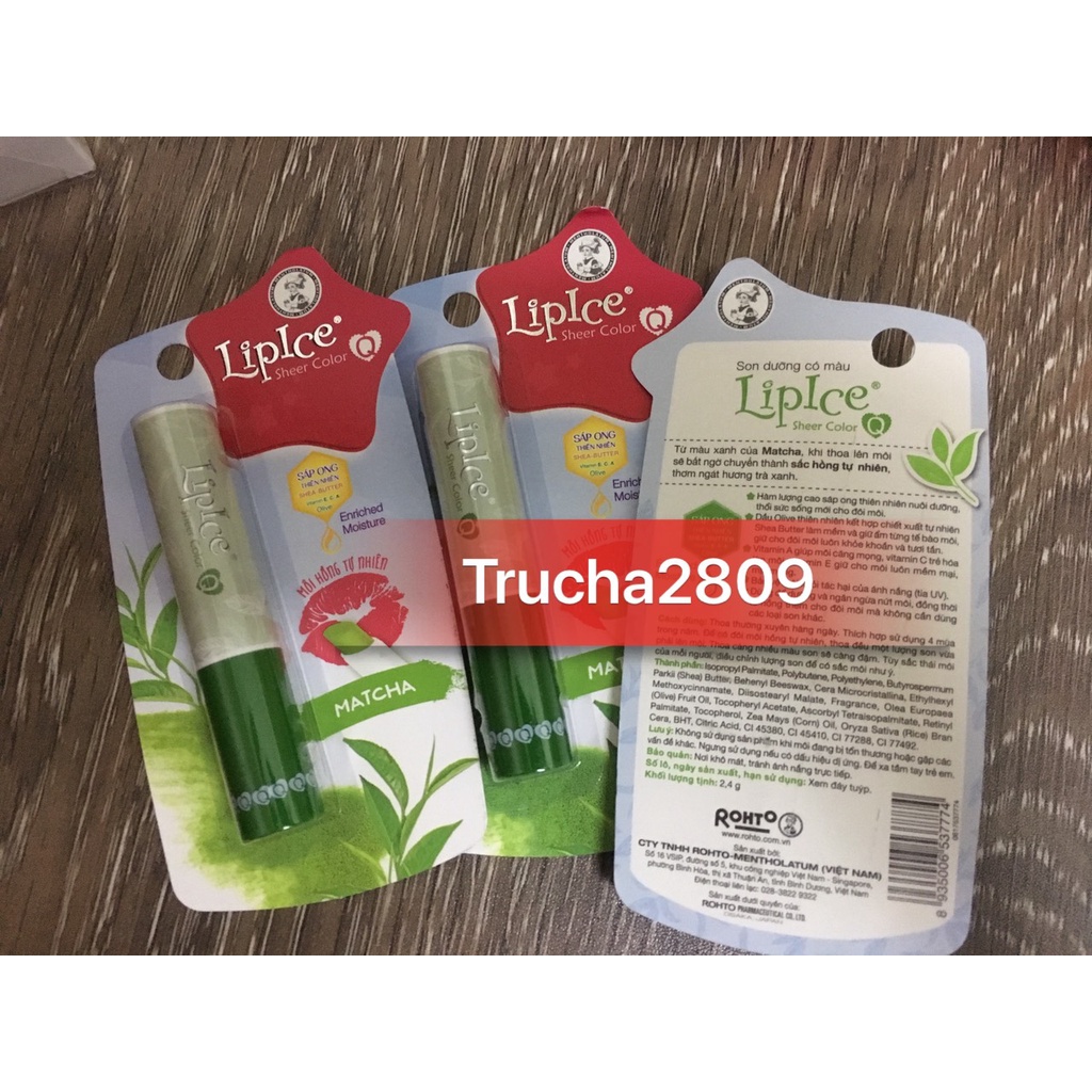 SON DƯỠNG CÓ MÀU LIPICE SHEER COLOR MATCHA TRÀ XANH Shopee Việt Nam