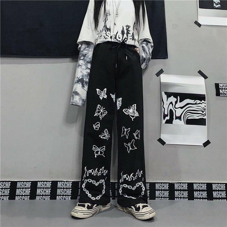 🌸 MẪU MỚI 🌸 Quần Jogger Nỉ Nữ - Ống Rộng VIỀN CHỮ Cạp Chun Lưng Cao Unisex Ulzzang Vải Nỉ Bông ĐIỆP SSL