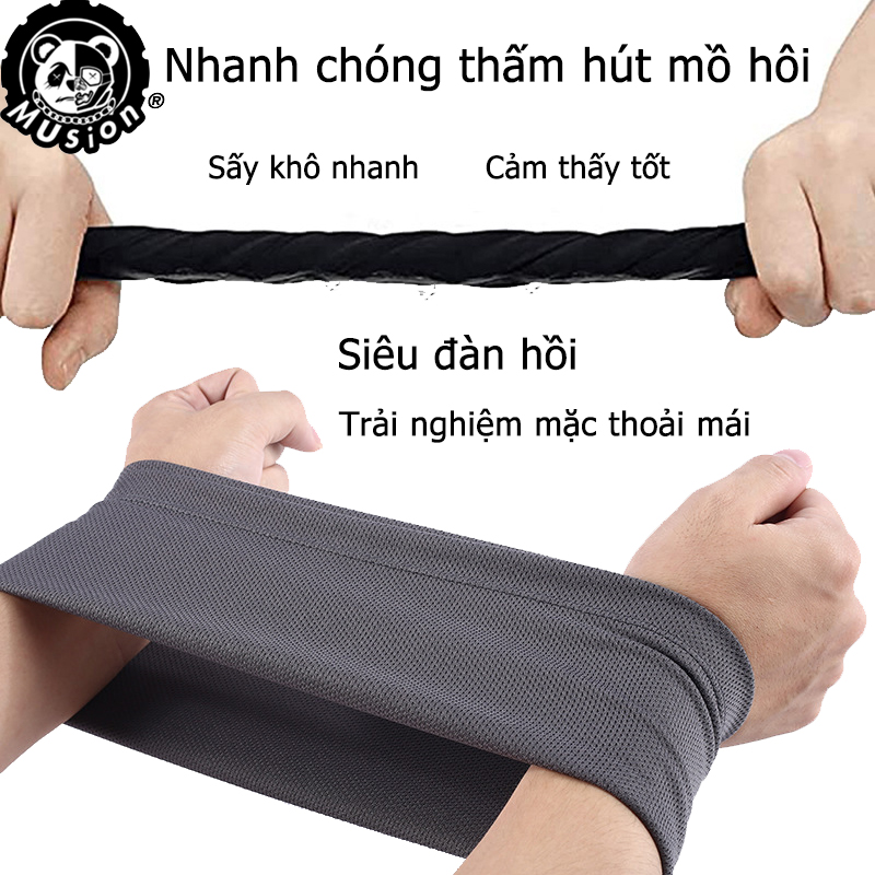 Khăn che mặt Musion vải lưới khô nhanh chống bụi và tia UV cho người đi xe máy / xe đạp / câu cá / thể thao