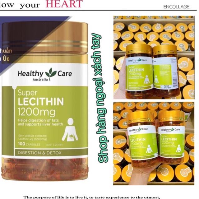 mầm đậu lành lecithin healthy care 1200mg Shopee Việt Nam