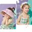 PCF * Niche Mũ che nắng in hình thỏ hồng dành cho cha mẹ và con cái Mũ rỗng mùa hè vành mềm thoáng khí cho các buổi họp mặt sinh nhật