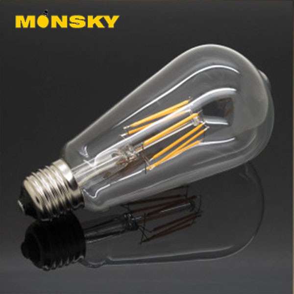 Bóng LED MONSKY Edision cao cấp 4w thủy tinh trong đẹp mắt chuyên dụng cho trang trí