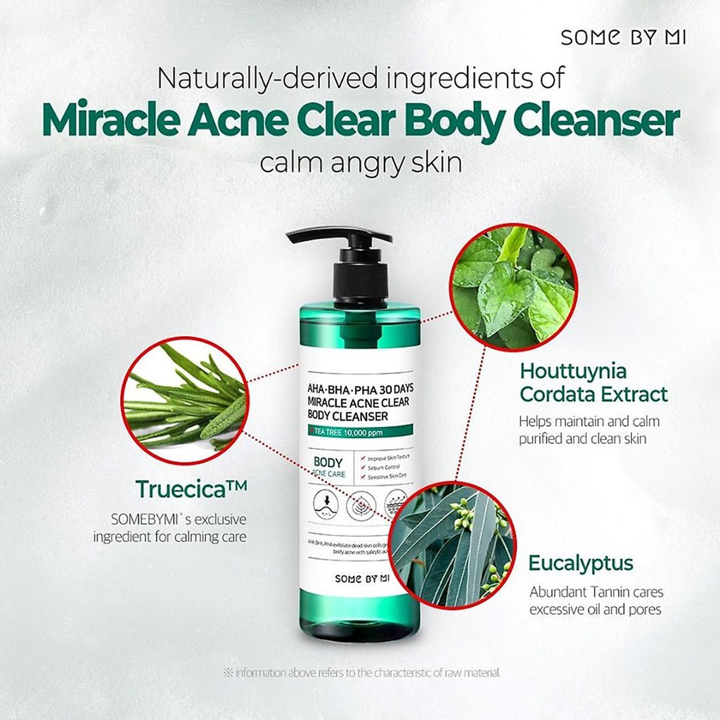 Ảnh Sữa Tắm Làm Giảm Mụn, Ngăn Ngừa Mụn Cơ Thể Some By Mi AHA-BHA-PHA 30 Days Miracle Acne Body Cleanser 400g 2