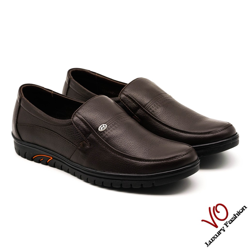 Ảnh Giày ông già da bò thật màu đen và nâu VO LUXURY FASHION KK 445 2