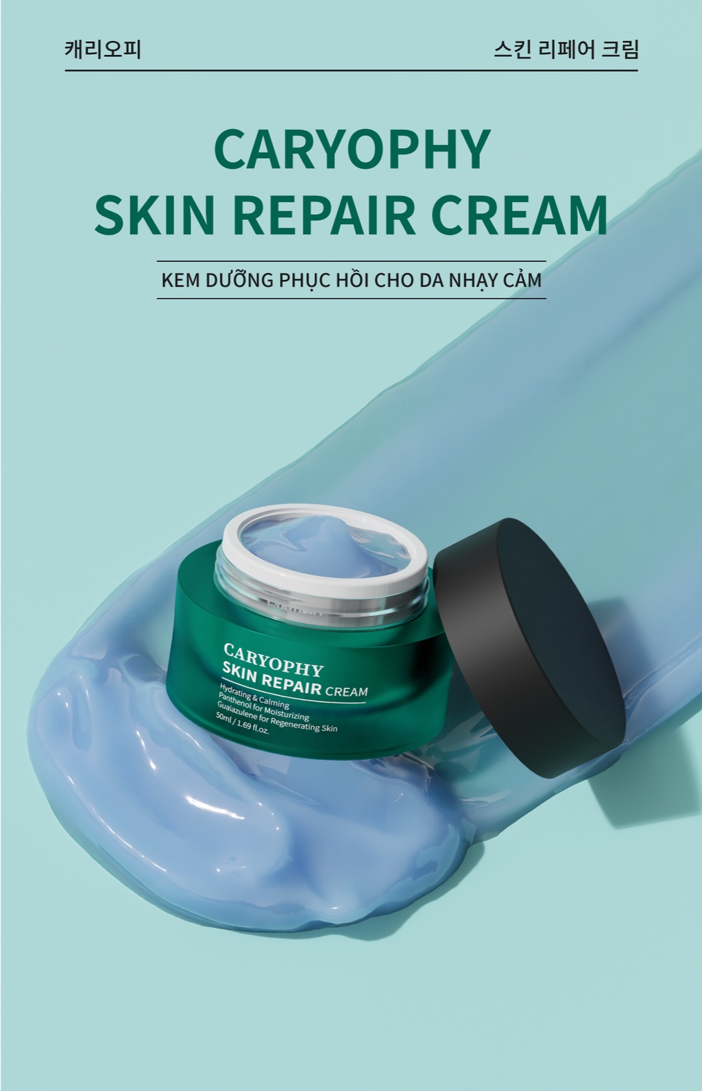 Mô tả Kem dưỡng ẩm phục hồi da nhạy cảm Caryophy Skin Repair Cream 50ml - 1