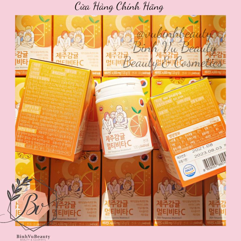 Viên Vitamin C JEJU Tangerine Multivita C Hàn Quốc Shopee Việt Nam