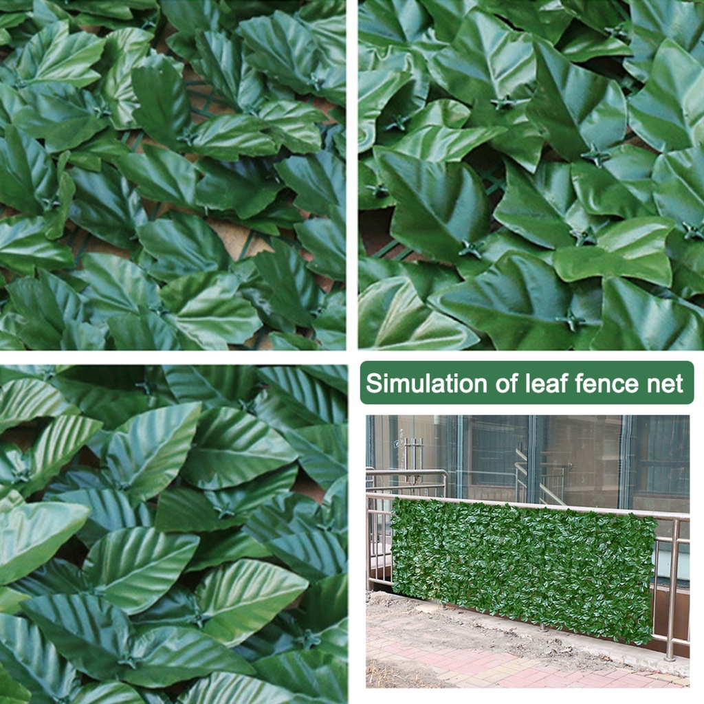 Hàng Rào Trellis Tường Sân Trang Trí Ngoài Trời 0.5X1M, Lá Nhân Tạo Bảo Vệ Riêng Tư-198-123CLICKVN