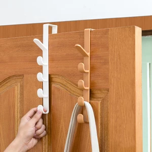 Móc treo đồ 5 móc chất liệu nhựa / sắt cài tủ cửa tiện lợi