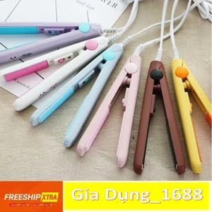 Máy uốn duỗi tóc💚CAM KẾT CHUẨN💚Máy là tóc mini socute HT0173(TUYỂN )