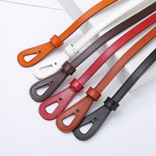 Thắt lưng, dây nịt, thời trang nữ, da thật, bản nhỏ, khóa cài thắt W21