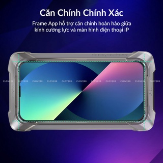 Kính Cường Lực Trong Suốt Zifriend Cho iPhone 13 Pro Max Full Màn Kèm Khung Dán