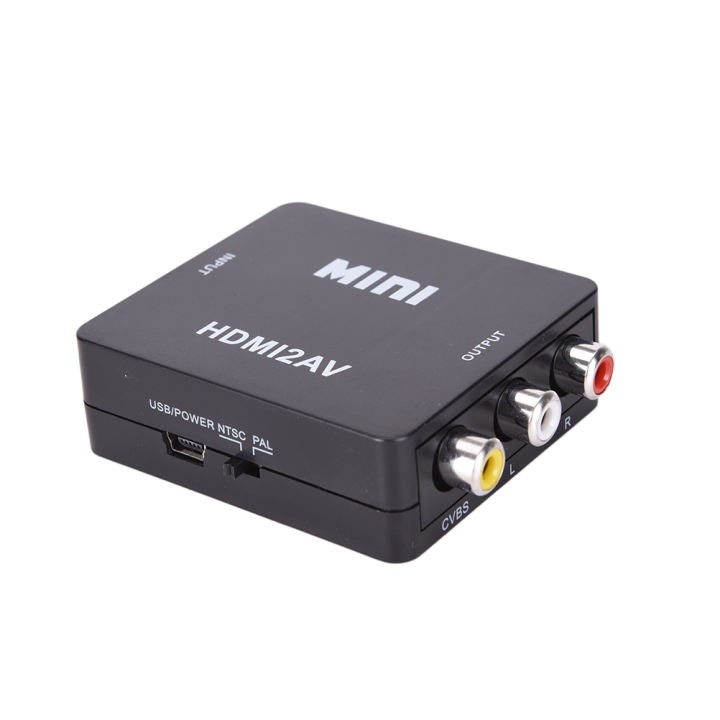 Bộ Chuyển Đổi HDMI Sang RCA AV/CVBS, Bộ Chuyển Đổi Video Mini HDMI2AV HD 1080P
