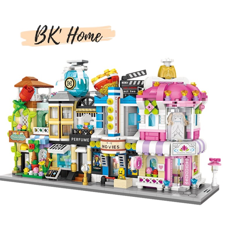 Đồ chơi lắp ráp building blocks LOZ mô hình cửa hàng tiện lợi- Flower ...