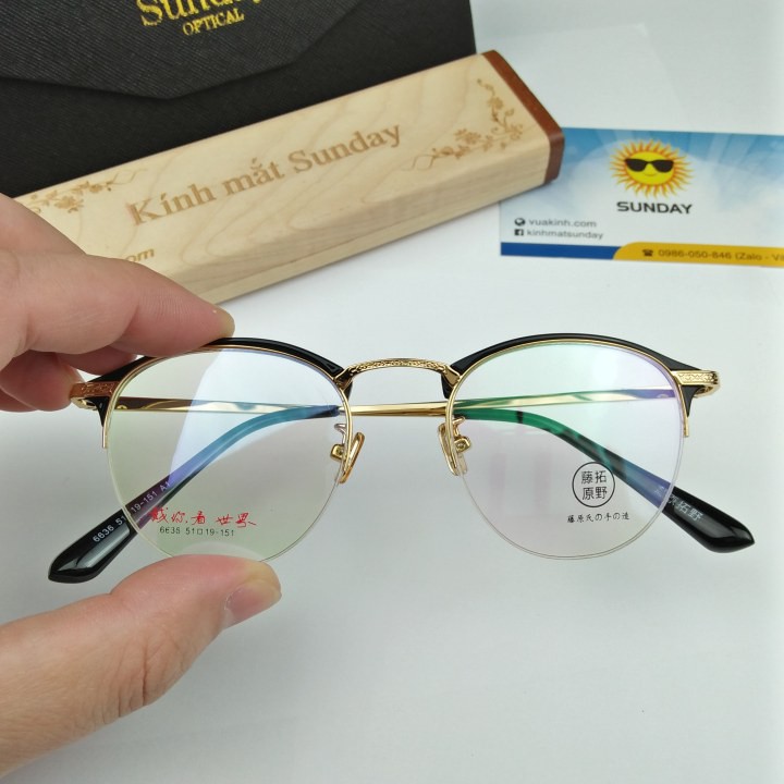 Gọng kính cận chrome CH11