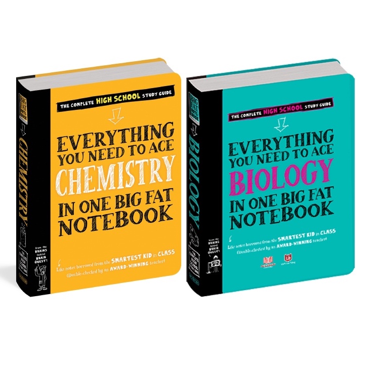 [Mã BMLTB200 giảm đến 100K đơn 499K] Sách - Everything you need to ace Biology & Chemistry - sổ tay học tập