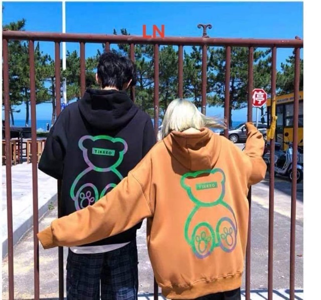 Áo nỉ hoodie in dạ quang siêu hot