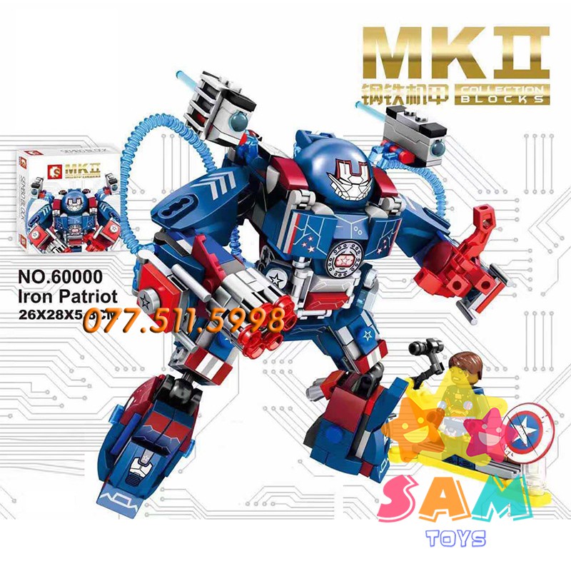 B l p rap LEGO IRON PATRIOT HULKBUSTER MK2 6000 339 chi ti t. Shopee Vi t Nam