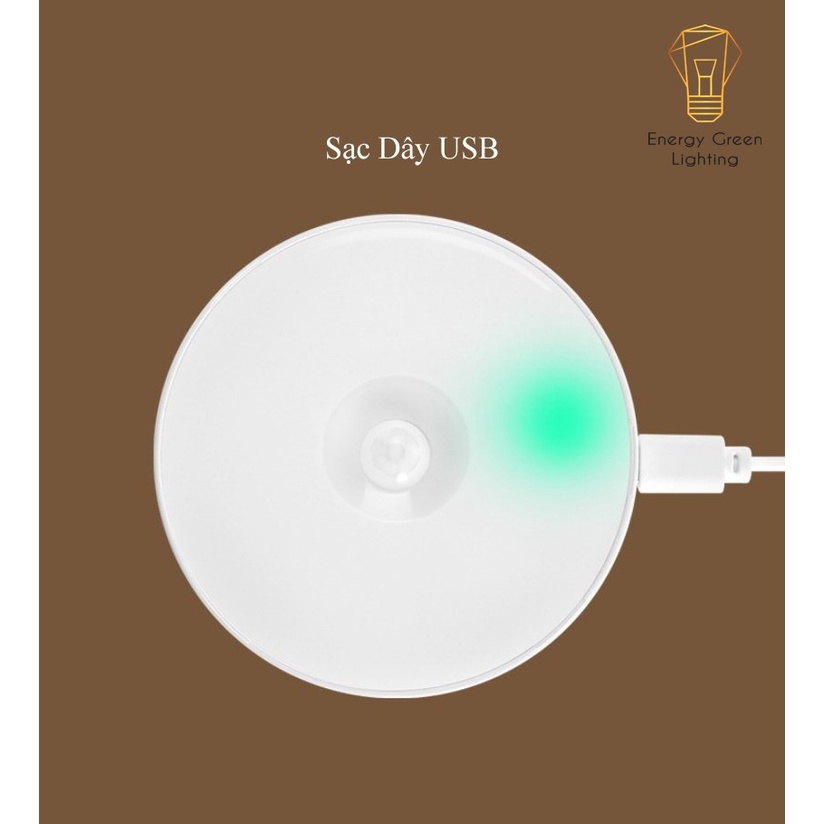 Ảnh Đèn LED Cảm Biến Chuyển Động Energy Green Lighting Hình Tròn G11 - Dán Tường , Dán Tủ Quần Áo 4