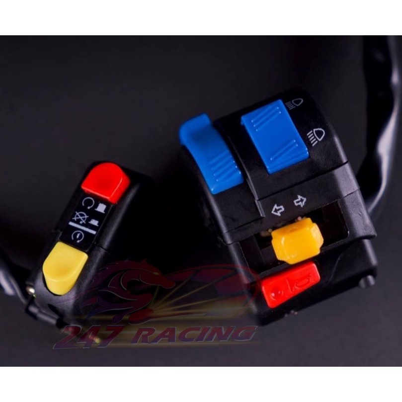 Bộ cùm công tắc Trái Phải FZ gắn Sirius,Ex,Wave,Dream....