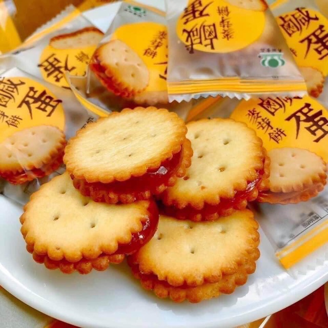 Bánh quy trứng muối Đài Loan 500gr - giao mã ngẫu nhiên