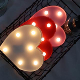 Đèn LED hình trái tim để bàn trang trí DECOR phòng ngủ quà tặng lễ tình nhân VALENTINE MOXI