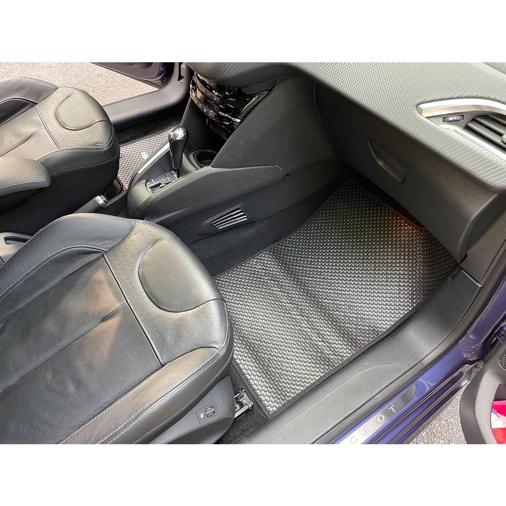 Thảm lót ô tô KATA cho xe Peugeot 208 (2012-2018) - Khít với sàn, Chống trơn, Không mùi, Không ẩm mốc