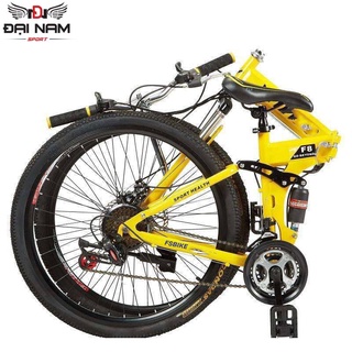 Xe Đạp Thể Thao Địa Hình Gấp Gọn NS001 Vành Xen 26 Inch 24 Tốc Độ Đại Nam Sport + Tặng Mũ Và Khóa
