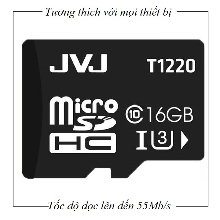 Ảnh Thẻ nhớ JVJ 16G U3 C10 tốc độ cao - chuyên dụng cho CAMERA, Điện thoại, Máy ảnh,... tốc độ cao 95Mb-140Mb/s 4
